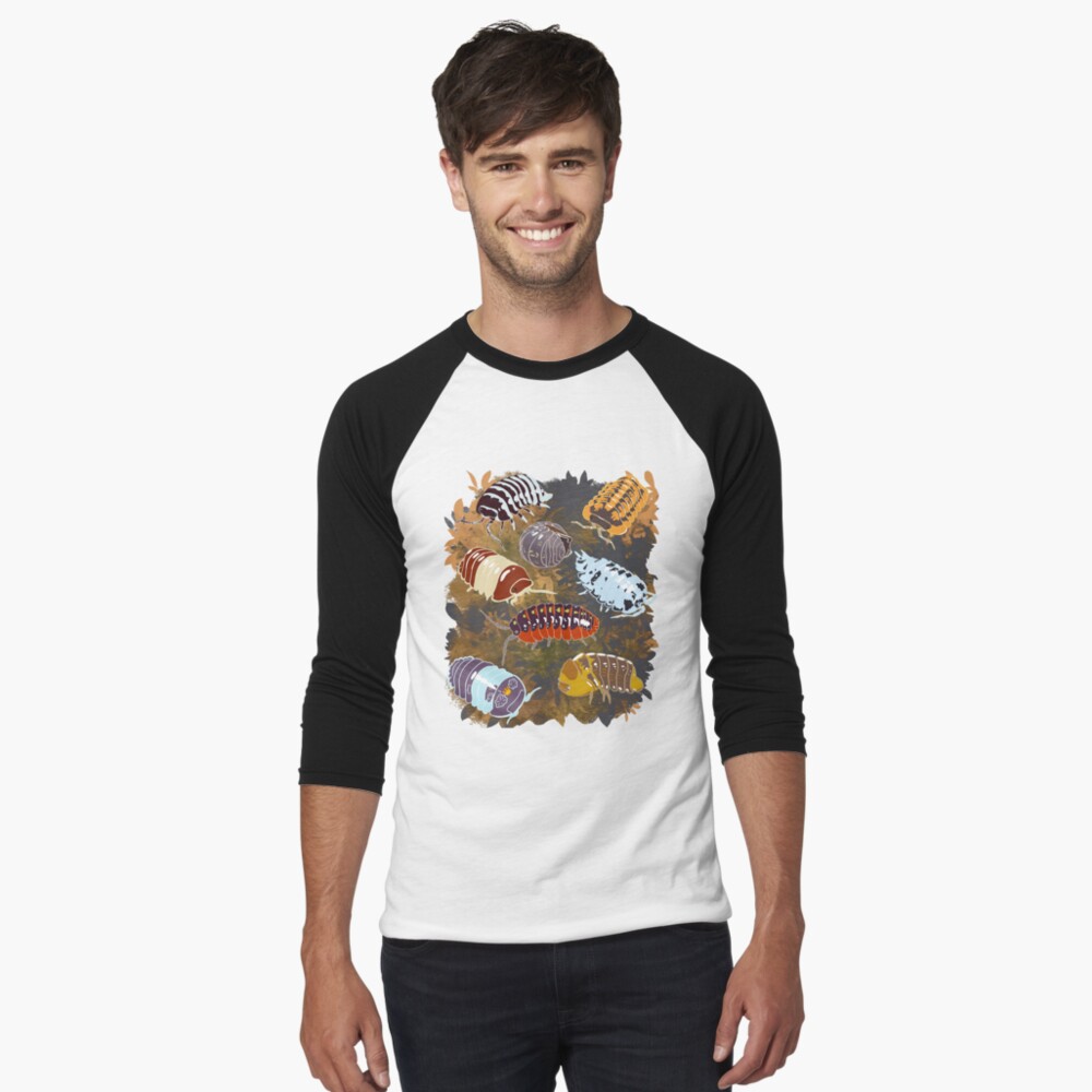 Vista previa del artículo con la obra «Camiseta ¾ estilo béisbol», diseñado y vendido por Deadbirdkitsch.