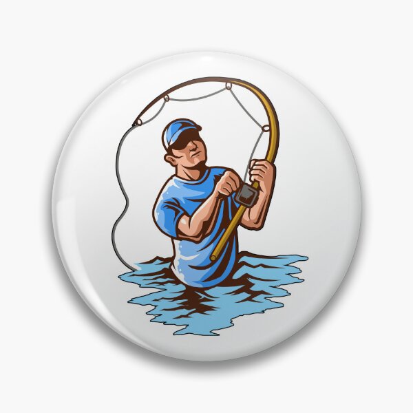 Item preview, Fishing Dude Fishing Sticker designed and sold by C-Town Tees.