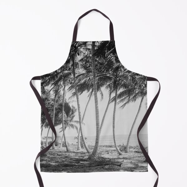 Item preview, Miami Florida Palm Trees Black and White Vintage Photograph, 1915 designed and sold by Vintage Wall Art.