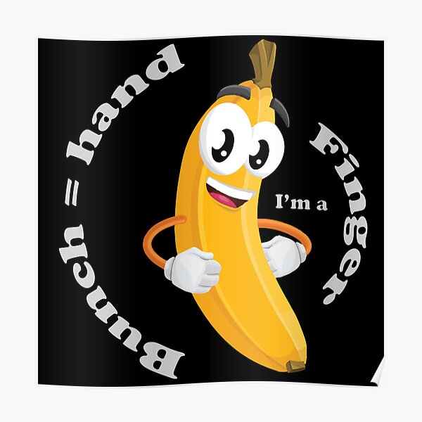 "Yellow Banana Joke What are a bunch of bananas called? Hand A single banana is a Finger