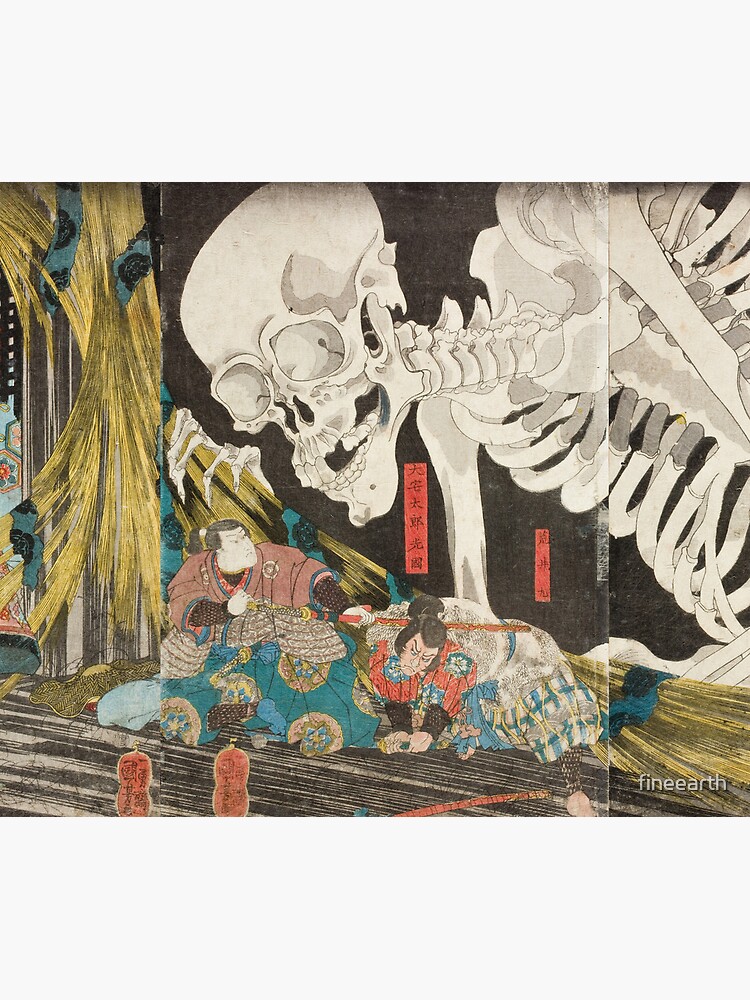 Takiyasha the Witch and the Skeleton Spectre, Utagawa Kuniyoshi, 1844 |  Mouse Pad