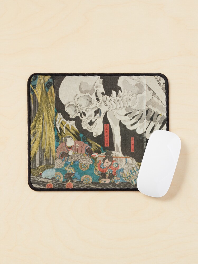 Takiyasha the Witch and the Skeleton Spectre, Utagawa Kuniyoshi, 1844 |  Mouse Pad