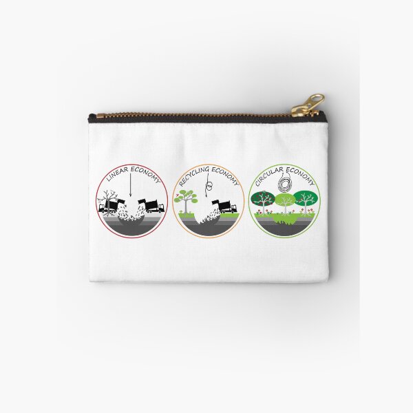 Item preview, Linear, Recycling and Circular Economy illustrated using landfill illustrations, make, use, reuse, repair, recycle resources to reduce landfill for a sustainable Plant designed and sold by Hollyharry.