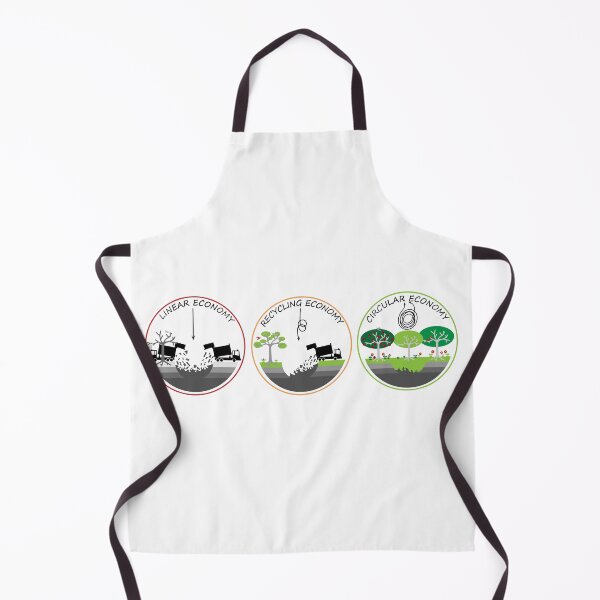 Item preview, Linear, Recycling and Circular Economy illustrated using landfill illustrations, make, use, reuse, repair, recycle resources to reduce landfill for a sustainable Plant designed and sold by Hollyharry.