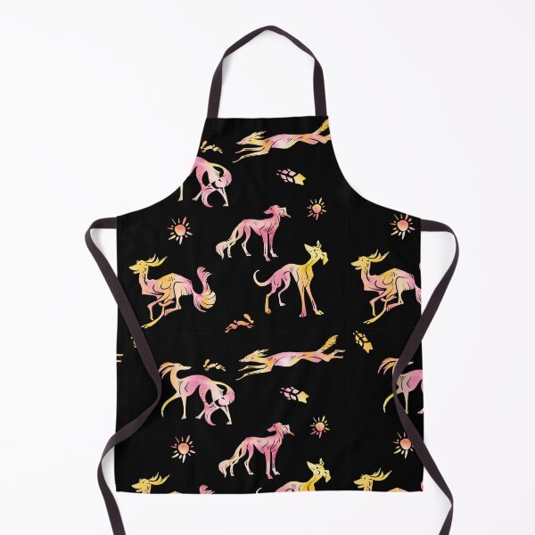 Item preview, Spoopy Salukis pink on black designed and sold by LauraGarabedian.