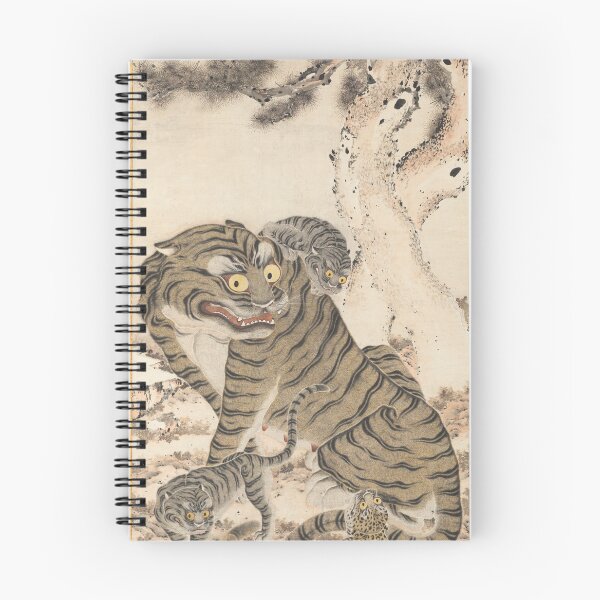 Item preview, Tiger Family, Korean Art, 1800s designed and sold by Vintage Wall Art.