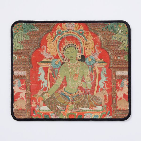 Item preview, Green Tara 13th Century Tibetan Art designed and sold by Vintage Wall Art.
