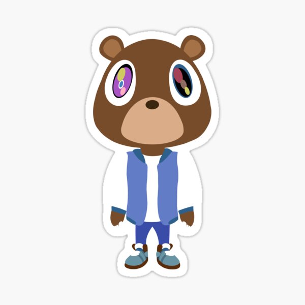 Kanye West Graduation Bear Takashi Murakami Style Art T-Shirt Shirt  Sticker for Sale by jackyboi