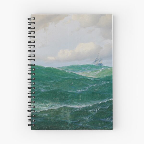 Item preview, Vintage Ocean Oil Painting with Ship and Waves designed and sold by Vintage Wall Art.