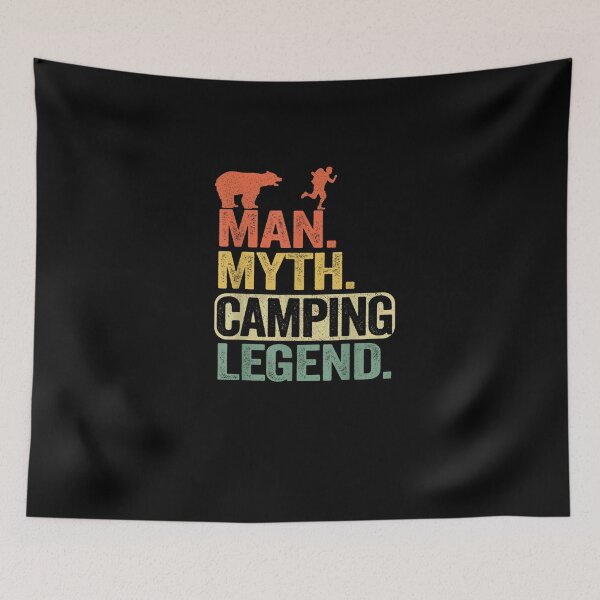 Item preview, Mens Man Myth Camping Legend Fun Bear Joke Outdoor Camping Dad designed and sold by Glitche-Shop.