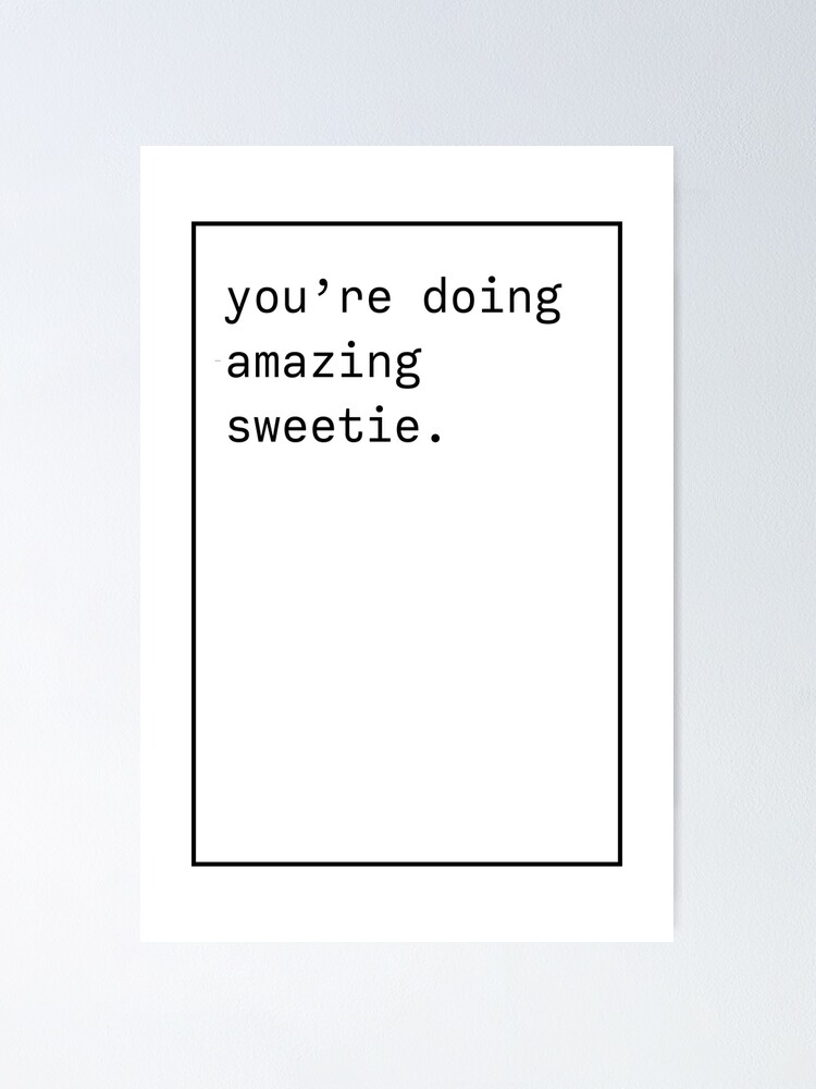 "You