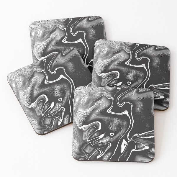 Item preview, Trippy Distorted Black and White Mesh designed and sold by Sonaa.