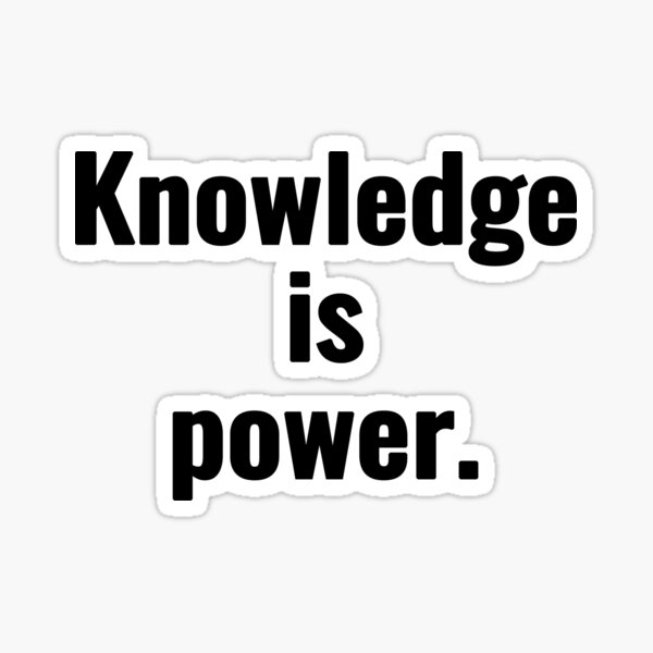 Item preview, Knowledge is power. designed and sold by Vanion.