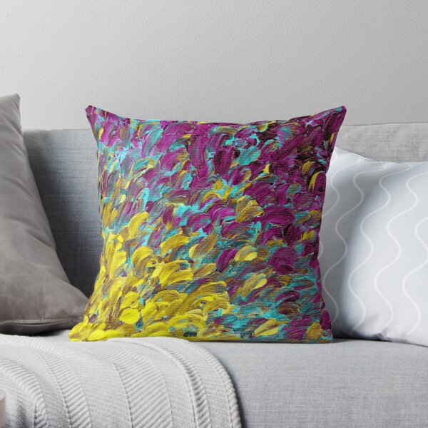 Purple and best sale yellow throw pillows