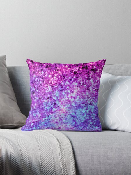 Item preview, RADIANT ORCHID GALAXY Colorful Plum Purple Royal Blue Elegant Starry Galactic Print Abstract Painting designed and sold by EbiEmporium.