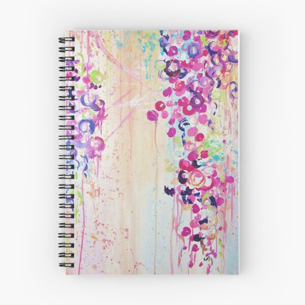 Item preview, DANCE OF THE SAKURA - Pretty Cherry Blossoms Japanese Floral, Whimsical Abstract Acrylic Painting designed and sold by EbiEmporium.