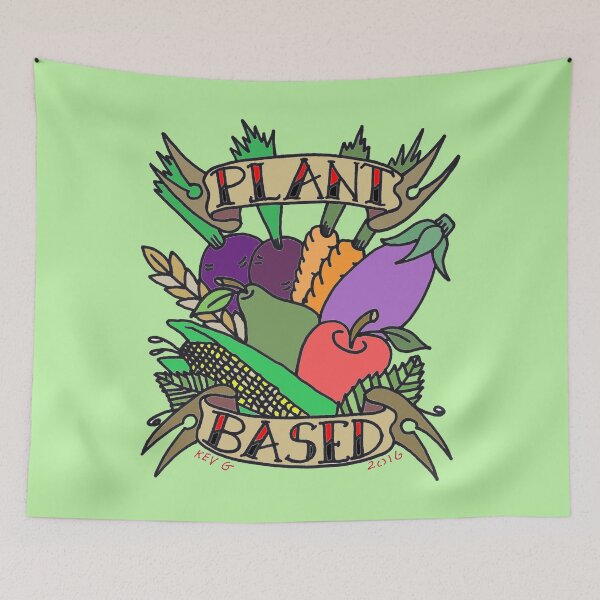 Item preview, PLANT BASED VEGAN - Art By Kev G designed and sold by ArtByKevG.