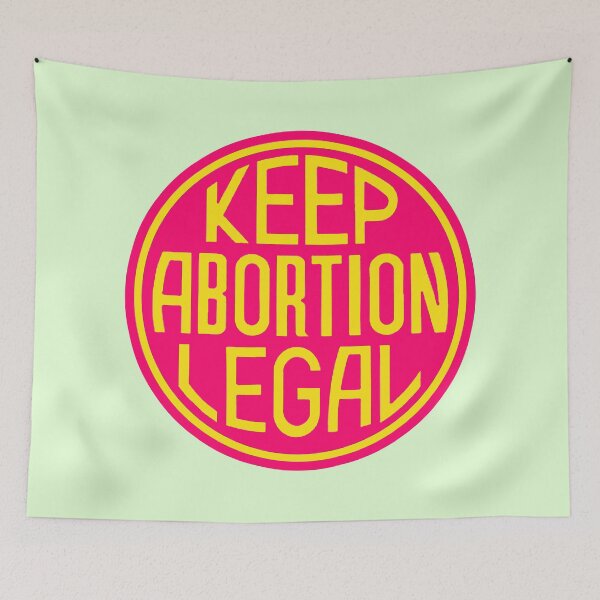 Item preview, Keep Abortion Legal (hot pink yellow) designed and sold by Thelittlelord.