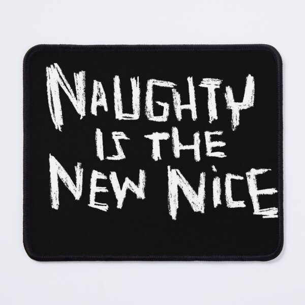 Item preview, Naughty Is The New Nice, handwritten text font designed and sold by badlydrawnbabe.