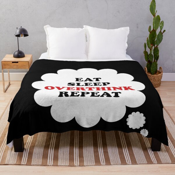 Item preview, Thought Bubble: Eat Sleep Overthink Repeat designed and sold by SomeDesignThing.