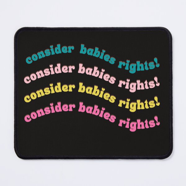 Item preview, Consider Babies Rights Pro Life Typography T-shirt designed and sold by ChristCentered.