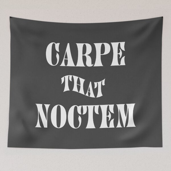 Item preview, Carpe That Noctem (White) designed and sold by NoSaysLion.