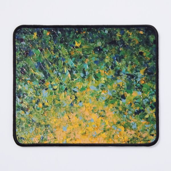 Item preview, IRISH SUNRISE - Beautiful Vancouver Bold Lime Kelly Forest Green Sunrise Sunset Abstract Nature Painting designed and sold by EbiEmporium.