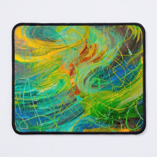 Item preview, NAUTICAL GALAXY - Beautiful Aquatic Blue Green Ocean Universe Abstract Painting Gift Decor designed and sold by EbiEmporium.