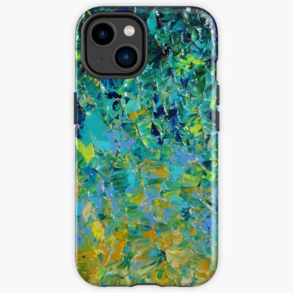 BEAUTY BENEATH THE SURFACE - Stunning Lake Ocean River Water Nature Green Blue Teal Yellow Aqua Abstract iPhone Tough Case