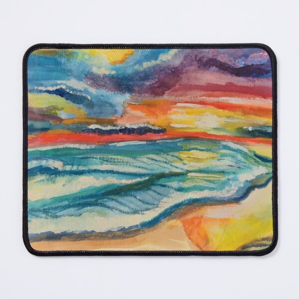 Item preview, Scenic Beach Ocean Watercolor Sunset  designed and sold by Deborah Camp.
