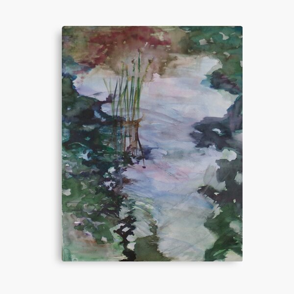 Glass Pond for Koi Canvas Print