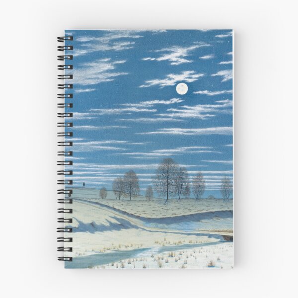 Item preview, Winter Scene in Moonlight | Henry Farrer | 1869 Landscape Art designed and sold by CJET.