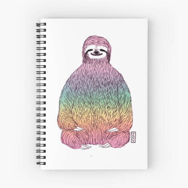 Item preview, Yoga Rainbow Sloth designed and sold by JGVart.
