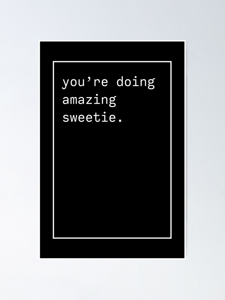 "You