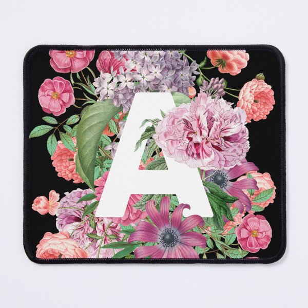 Item preview, Letter A Monogram Initial with Flowers designed and sold by Trish Dish.