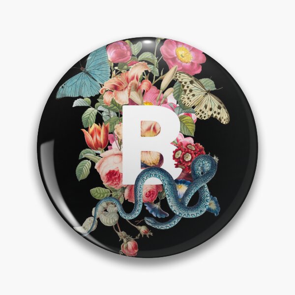 Item preview, Letter B with Flowers, Butterflies, and Snake designed and sold by Trish Dish.