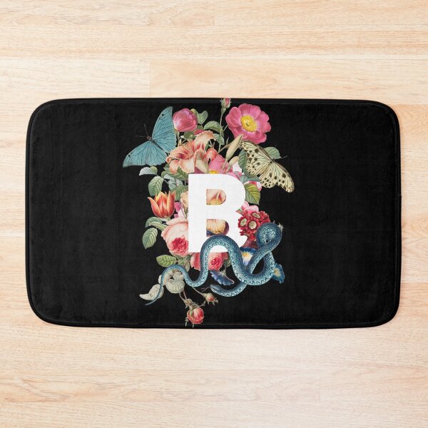 Item preview, Letter B with Flowers, Butterflies, and Snake designed and sold by Trish Dish.