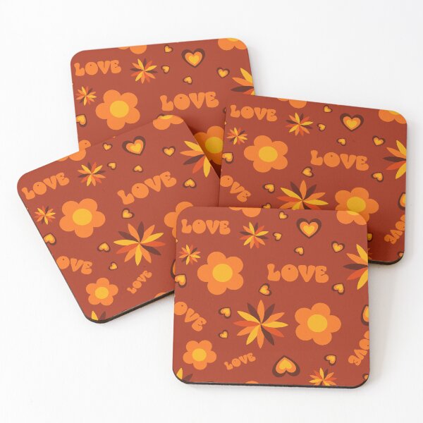 Item preview, 70s colors Sacred Geometry Dancing Flower Power Seamless Pattern designed and sold by ClaudiaFlores.