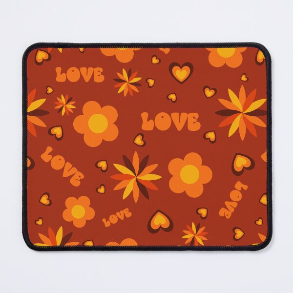 Item preview, 70s colors Sacred Geometry Dancing Flower Power Seamless Pattern designed and sold by ClaudiaFlores.