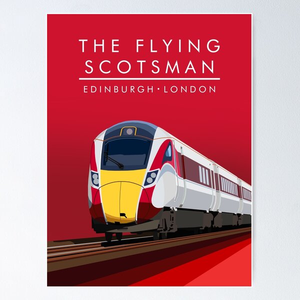 Item preview, LNER Azuma Flying Scottsman Poster designed and sold by SuloLikesTrains.