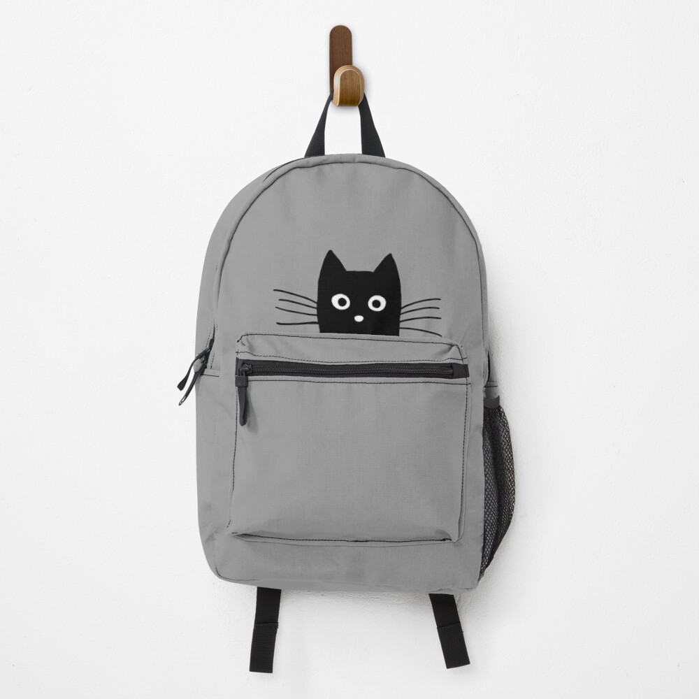 Black Cat Face Backpack