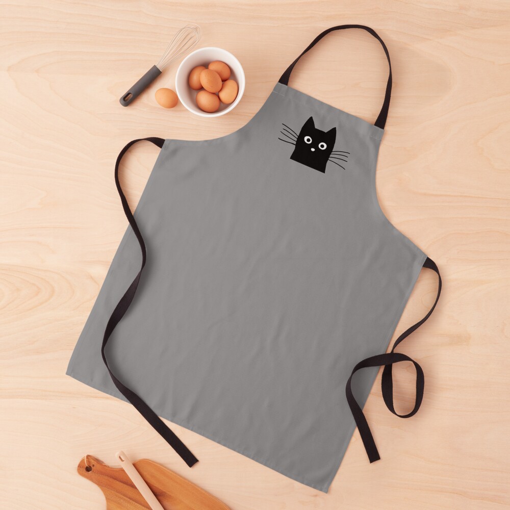 Black Cat Face Apron