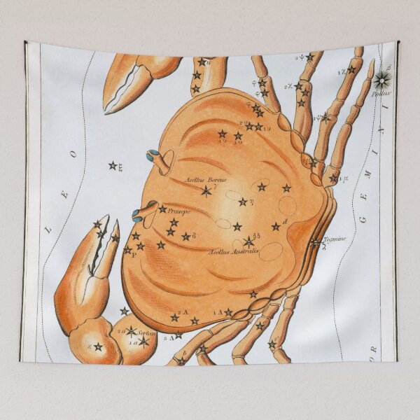 Item preview, Antique Cancer Constellation Map designed and sold by jadeandjester.