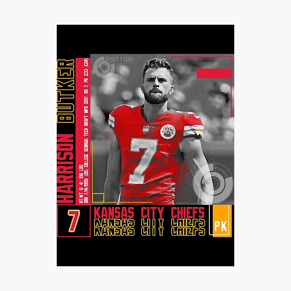 Harrison Butker Football Edit Tapestries Chiefs Harrison