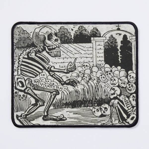 Item preview, Grand electric skull by Jose Guadalupe Posada  designed and sold by Vintage Wall Art.