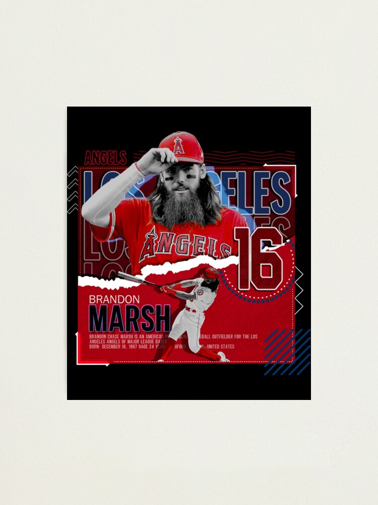 Brandon Marsh baseball Paper Poster Phillies 6 - Brandon Marsh Mlb