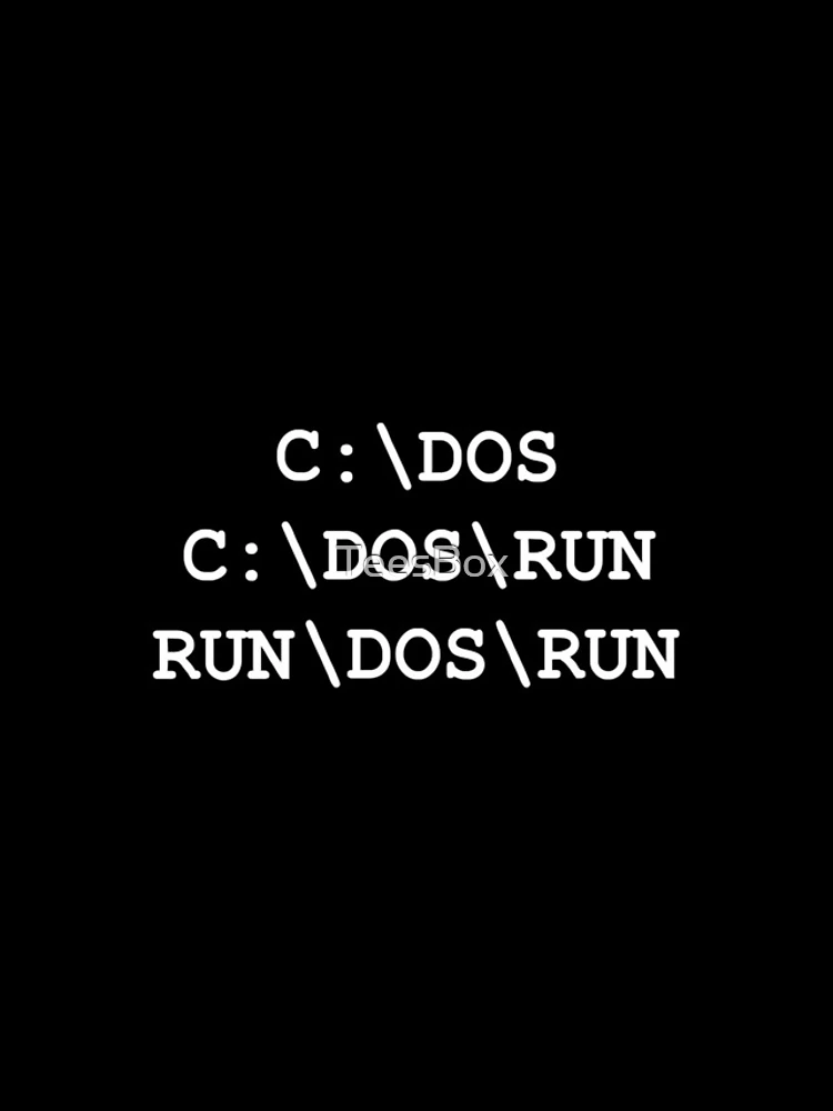 Thumbnail 4 of 4, iPhone Case, C:\DOS, C:\DOS\RUN, RUN\DOS\RUN designed and sold by TeesBox.