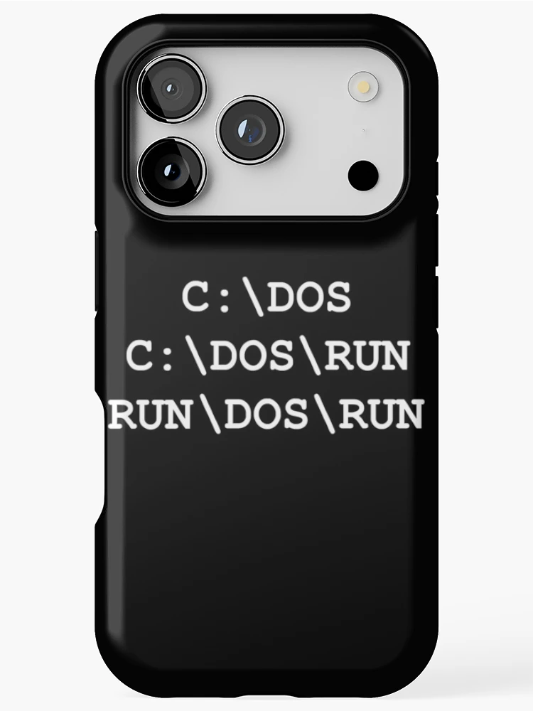 Thumbnail 1 of 4, iPhone Case, C:\DOS, C:\DOS\RUN, RUN\DOS\RUN designed and sold by TeesBox.