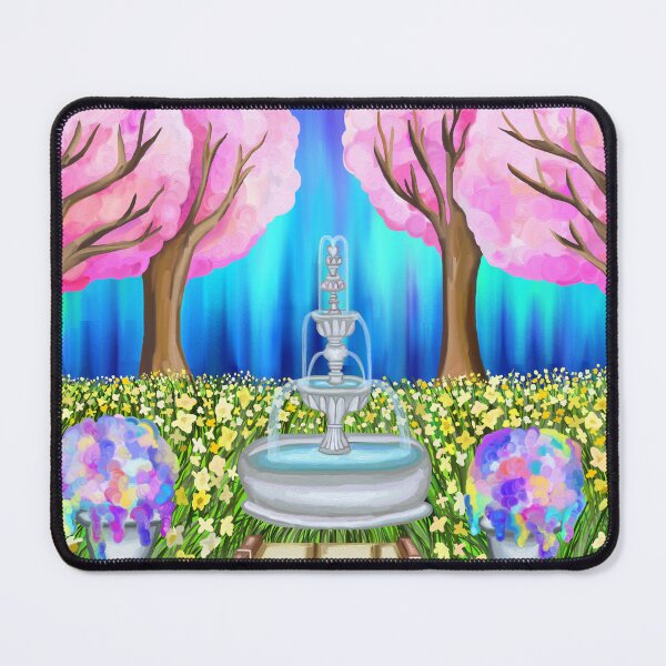 Item preview, Daffodil Cherry Blossom Fountain Garden of Spring designed and sold by Deborah Camp.