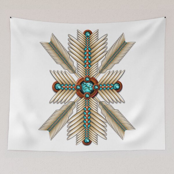Item preview, Bone and Turquoise Sunburst designed and sold by Naumaddic Arts.